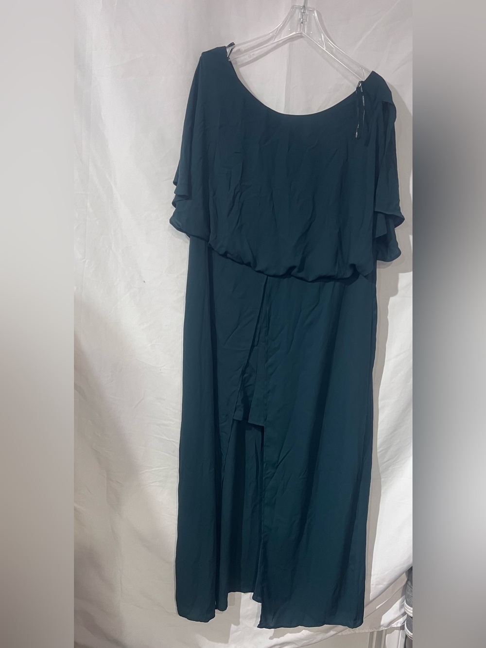 Forever 21 Teal Maxi Dress with Layered Bodice